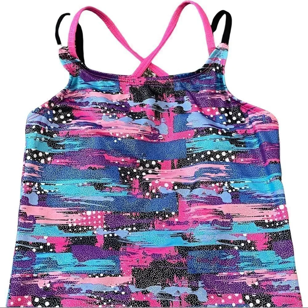 freestyle by Danskin Kids Swimwear Top Sz 7/8